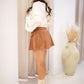 NEW SOPHIE MINI CORDUROY SKIRT (BROWN)
