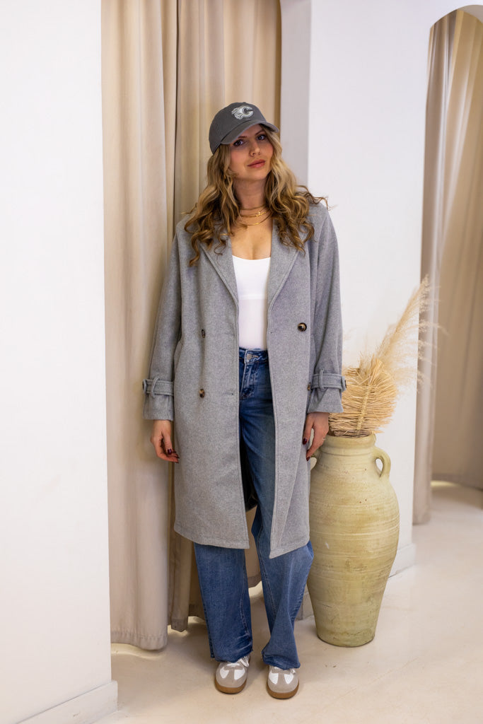 NEW HAILEY COAT (HEATHER GREY) | BEST SELLER | RESTOCK |