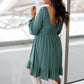 NEW TAYA BABYDOLL MINI DRESS (SAGE GREEN) | BEST SELLER