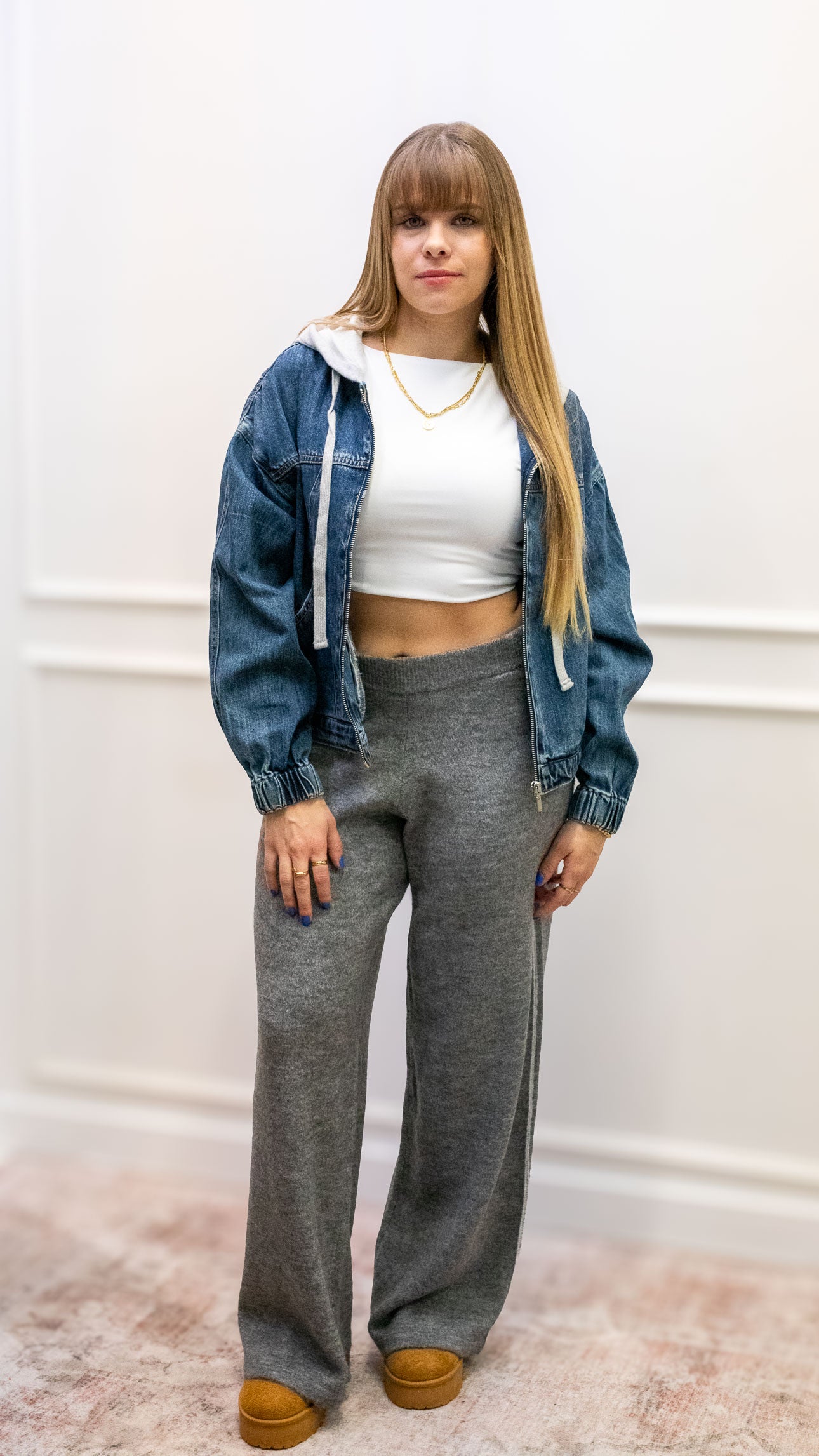 SKYLAR KNIT PANTS | STRIPE SIDE (ONLY)