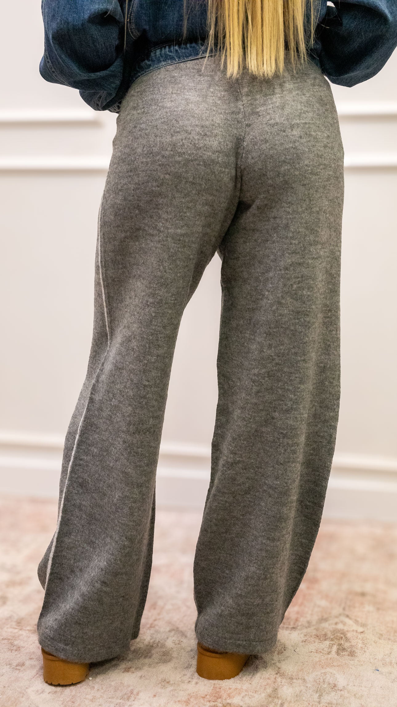 SKYLAR KNIT PANTS | STRIPE SIDE (ONLY)