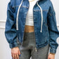 LANABELL DENIM HOODED JACKET