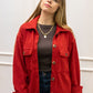 ROSIE RIBBED SHACKET | RED (BEST SELLER)