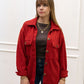 ROSIE RIBBED SHACKET | RED (BEST SELLER)