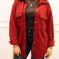 ROSIE RIBBED SHACKET | RED (BEST SELLER)