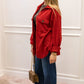 ROSIE RIBBED SHACKET | RED (BEST SELLER)