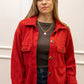 ROSIE RIBBED SHACKET | RED (BEST SELLER)