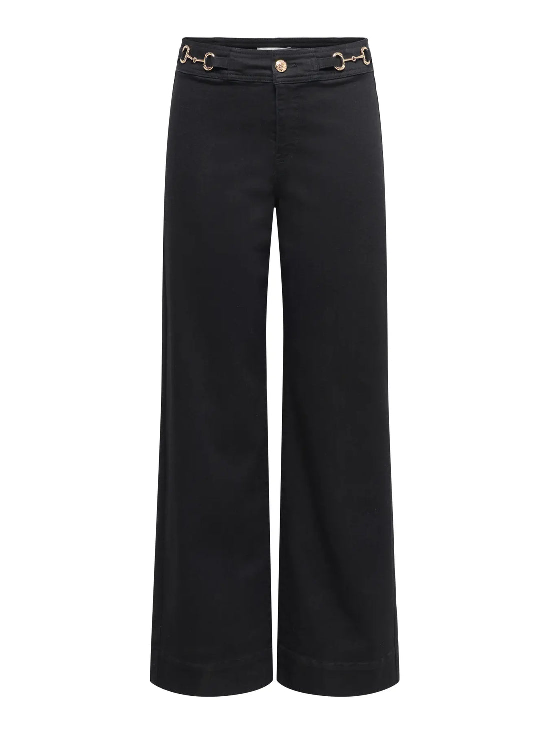 ONLMADISON HW WIDE BUCKLE JEANS | BLACK (ONLY)