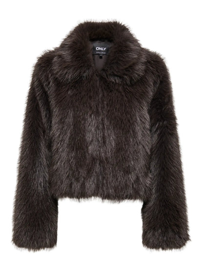 MANNY FAUX FUR (DARK BROWN) ONLY