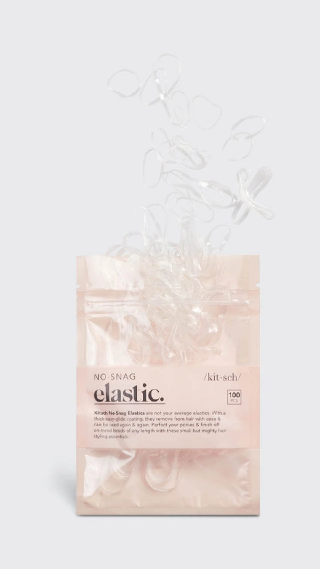 NO-SNAG ELASTIC 100 PC - CLEAR | KITSCH