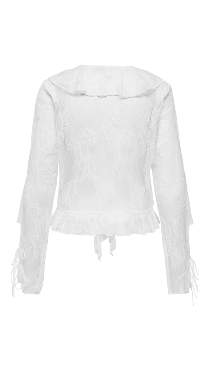 ONLCALIBEA L/S RUFFLE TOP WVN EX