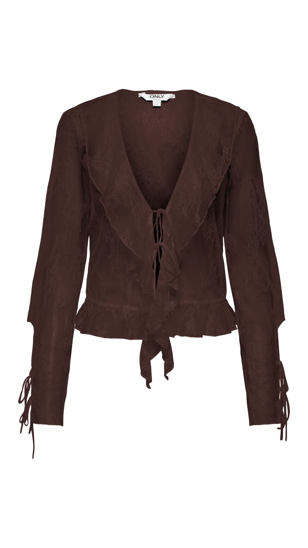 ONLCALIBEA L/S RUFFLE TOP WVN EX