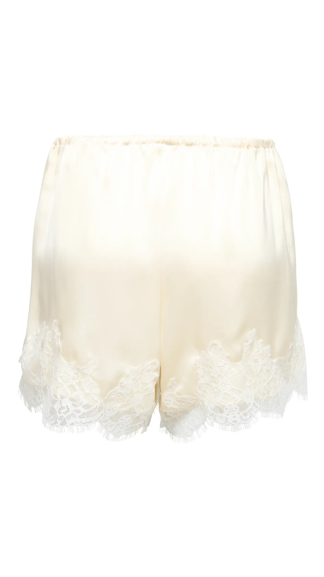 ONLMENUS LACE SATIN SHORTS  (IVORY)