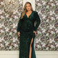 ROMA VELVET GOWN | GREEN