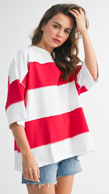 POLLY COLOR BLOCK TOP
