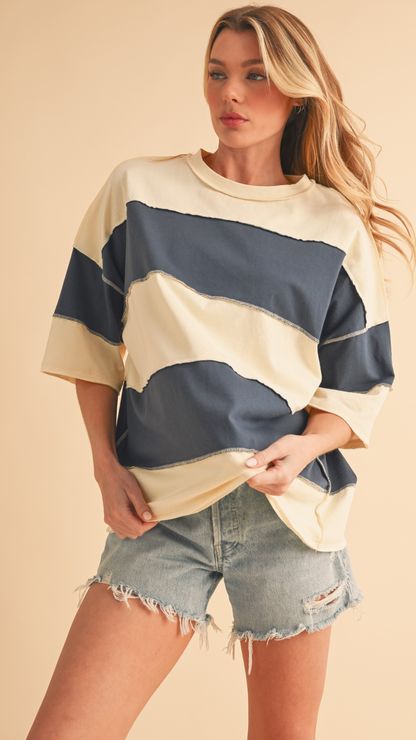 POLLY COLOR BLOCK TOP