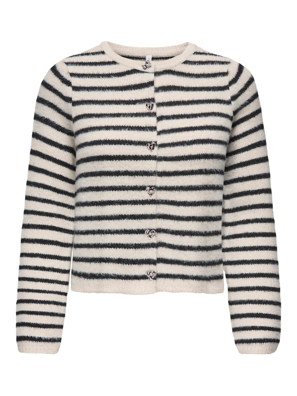 KERRY PIUMO BUTTON STRIPED CARDIGAN  | ONLY