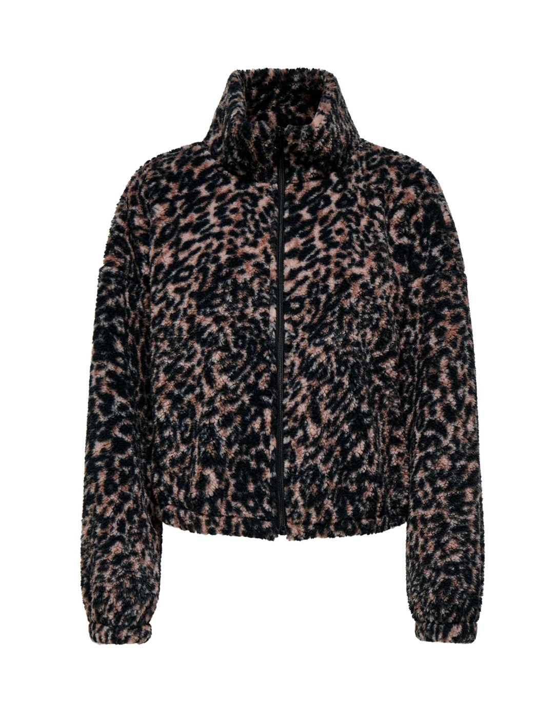 LANA TEDDY ZIP UP (ANIMAL PRINT) | ONLY