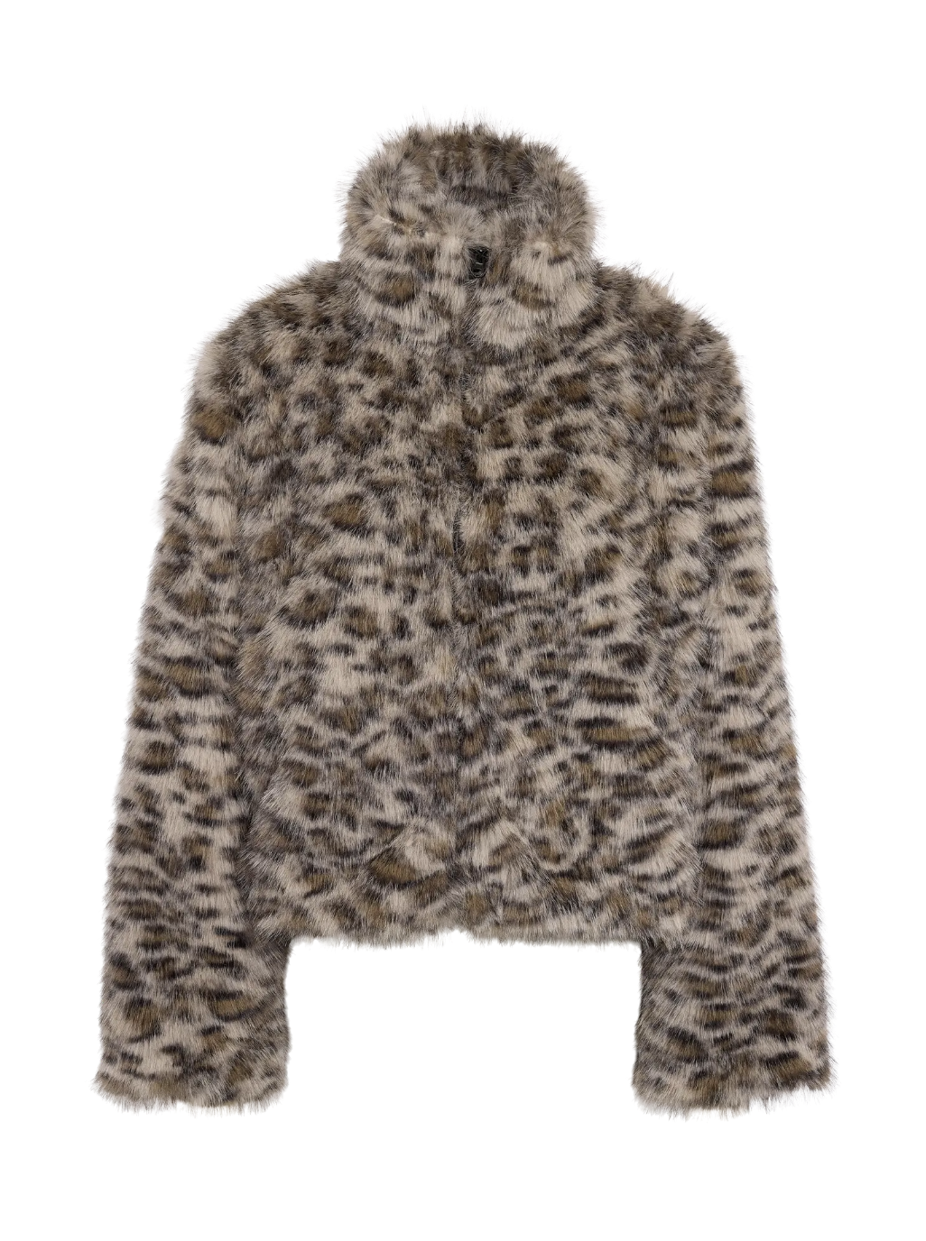 JENNIFER FUR JACKET ANIMAL PRINT