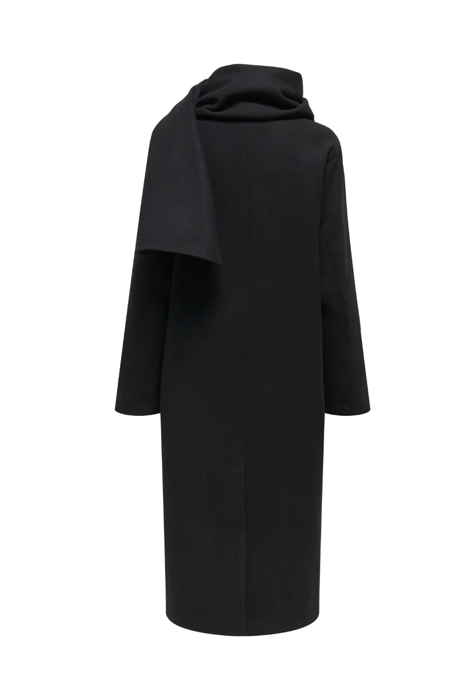 ELBA LIFE SCARF COAT (BLACK) | ONLY