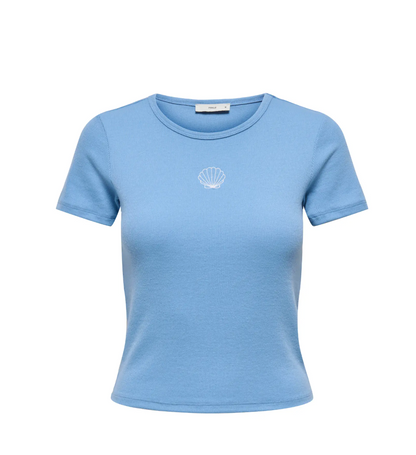 LELVA BLUE SHELL T-SHIRT
