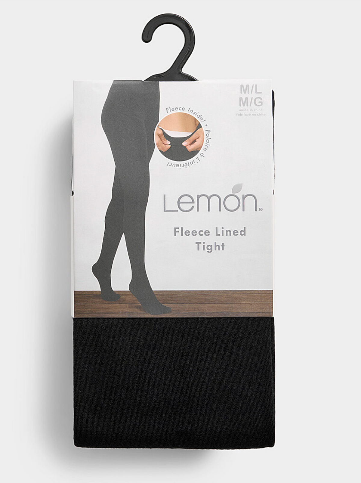 FLEECE  LINED TIGHTS  (BLACK)