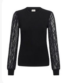 KAliana Lace Blouse - Black