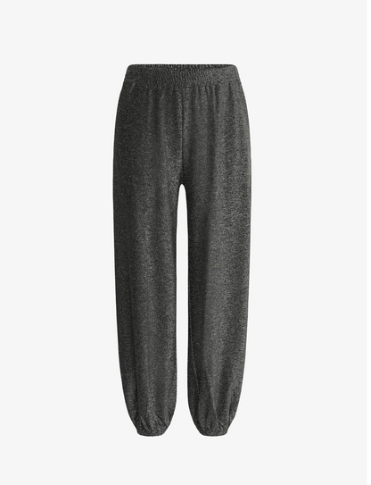 KArebecca Jersey Pants - Silver black glitter - Metallic