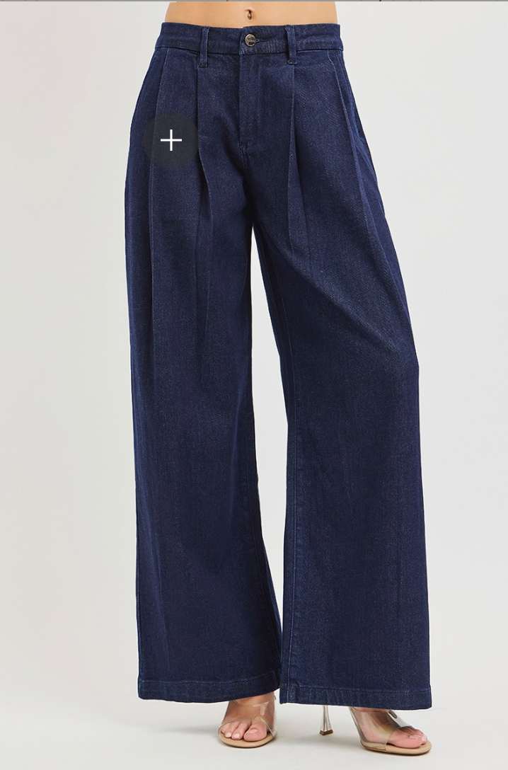 CHRIS SLOUCHY PALAZZO JEANS | DARK (RISEN)