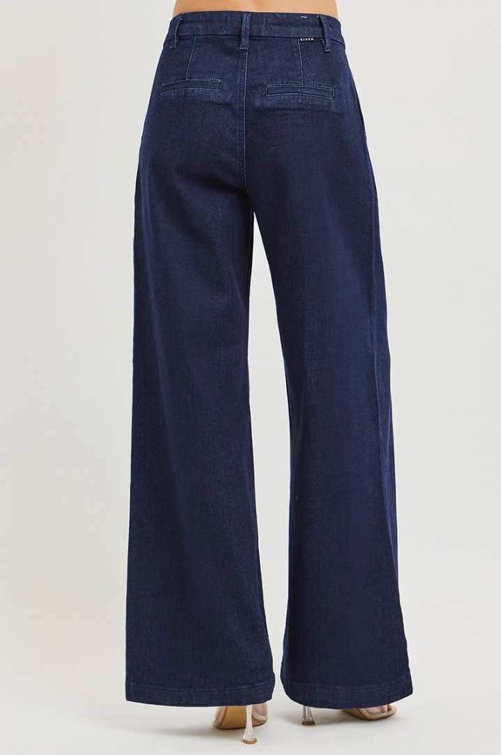 CHRIS SLOUCHY PALAZZO JEANS | DARK (RISEN)
