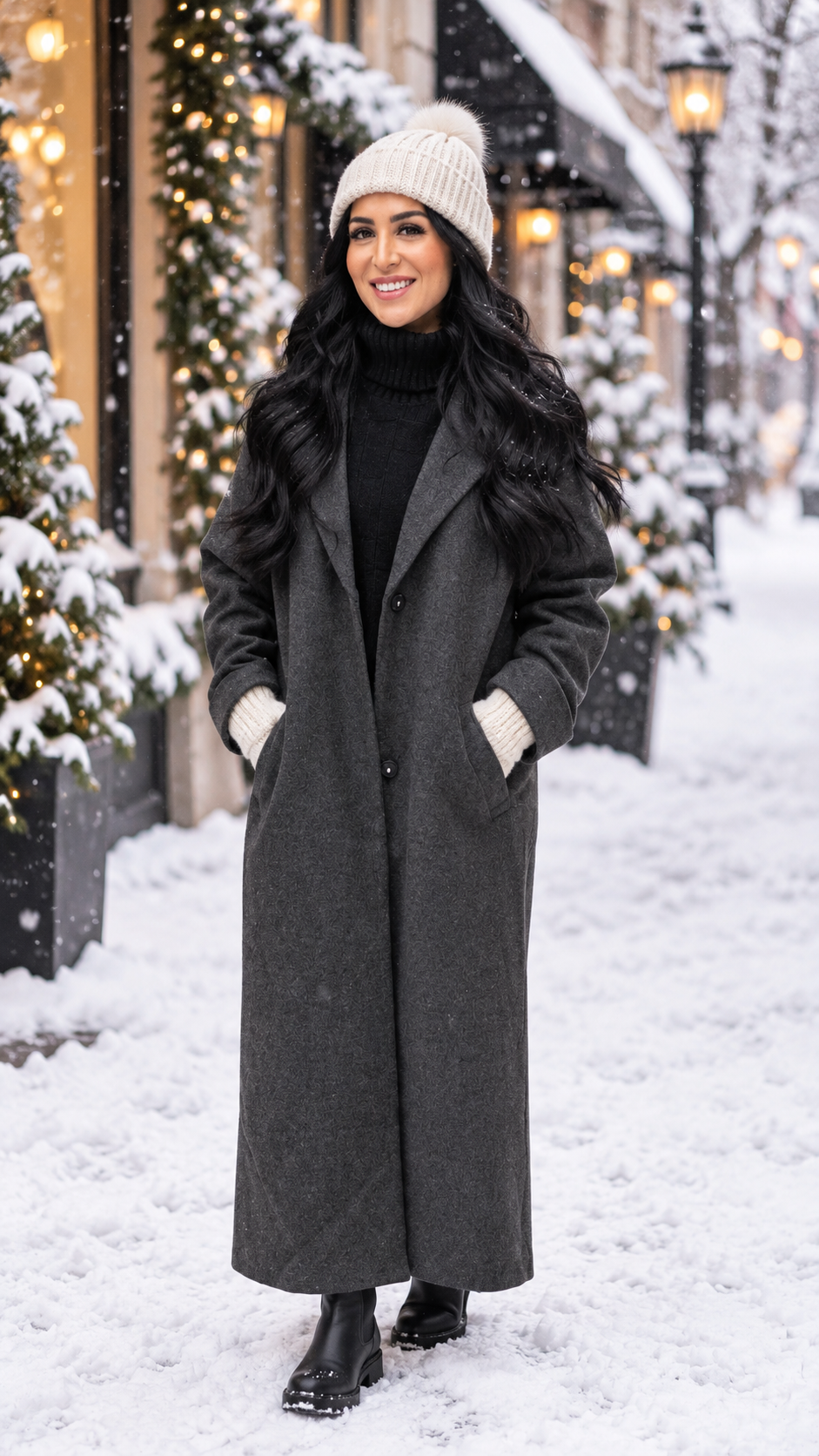 CADDY LONG COAT | ONLY (GREY)