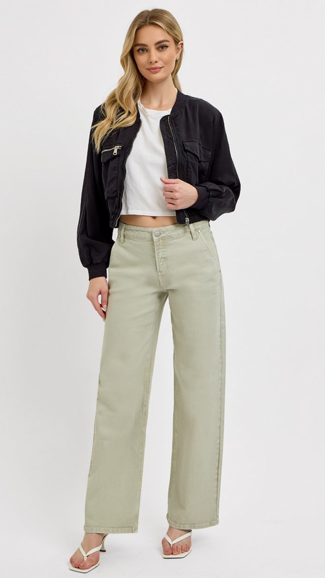 SAGE TUMMY CONTROL SLOUCHY ANKLE BAGGY PANTS