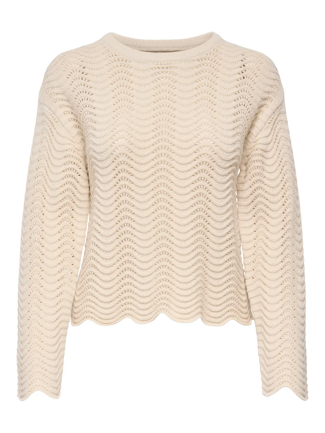 ONLASA LS WAVE STRUCTURE O-NECK CC KNT | ONLY