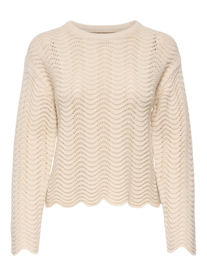 LASA LS WAVE STRUCTURE O-NECK CC KNT | ONLY