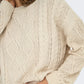 LELLY CABLE KNIT SWEATER (CREAM) | ONLY