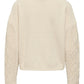 LELLY CABLE KNIT SWEATER (CREAM) | ONLY