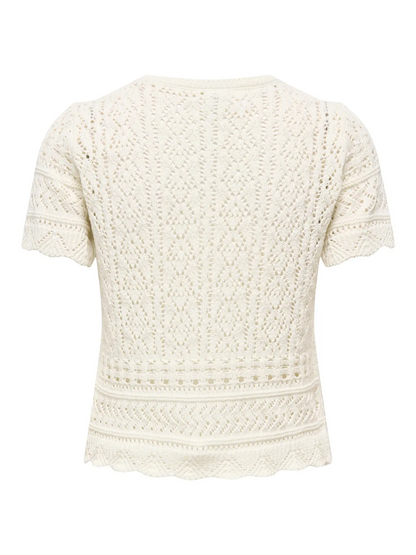 ONLELKE LIFE SS STRUCTUR O-NECK KNT NOOS | ONLY