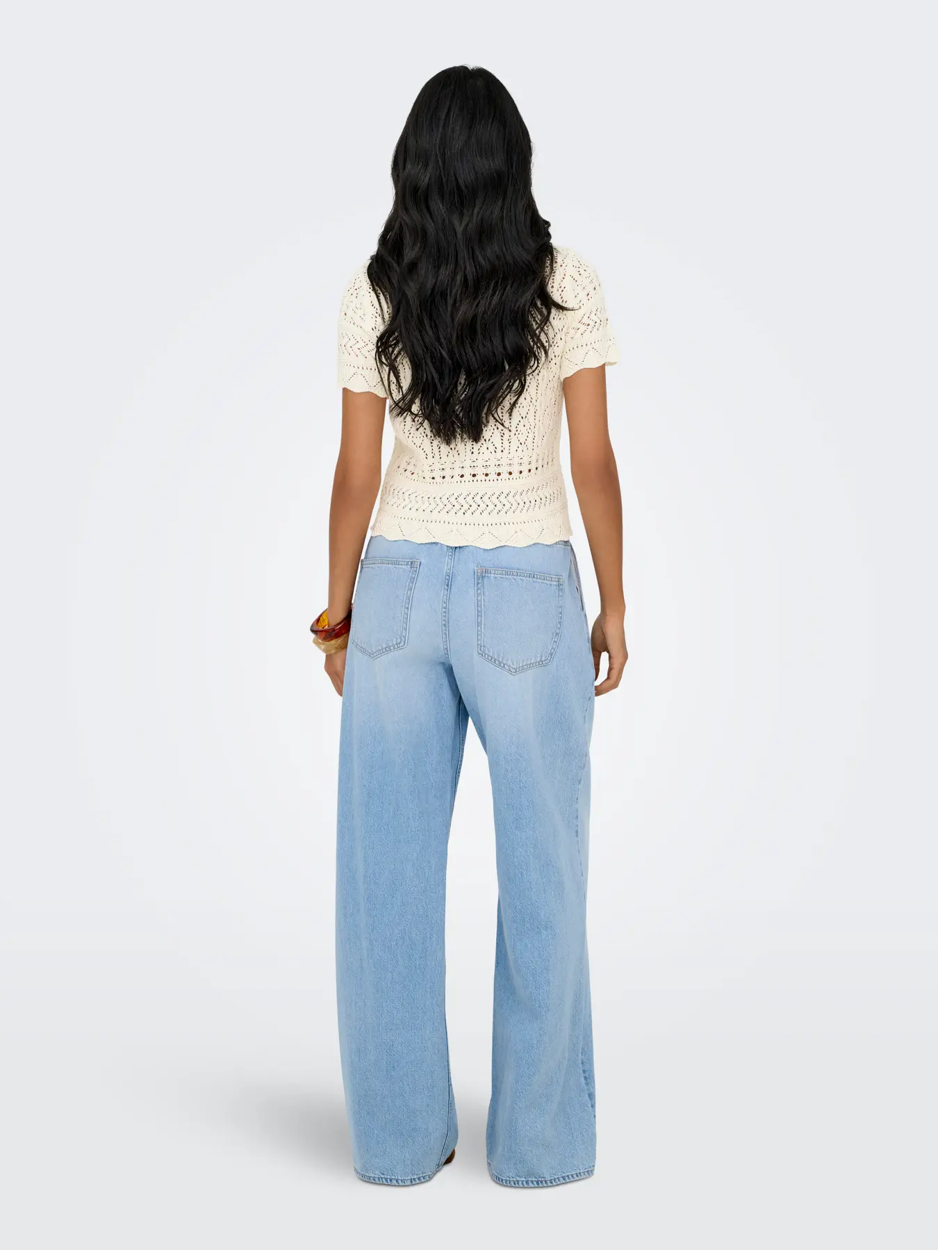 ONLELKE LIFE SS STRUCTUR O-NECK KNT NOOS | ONLY