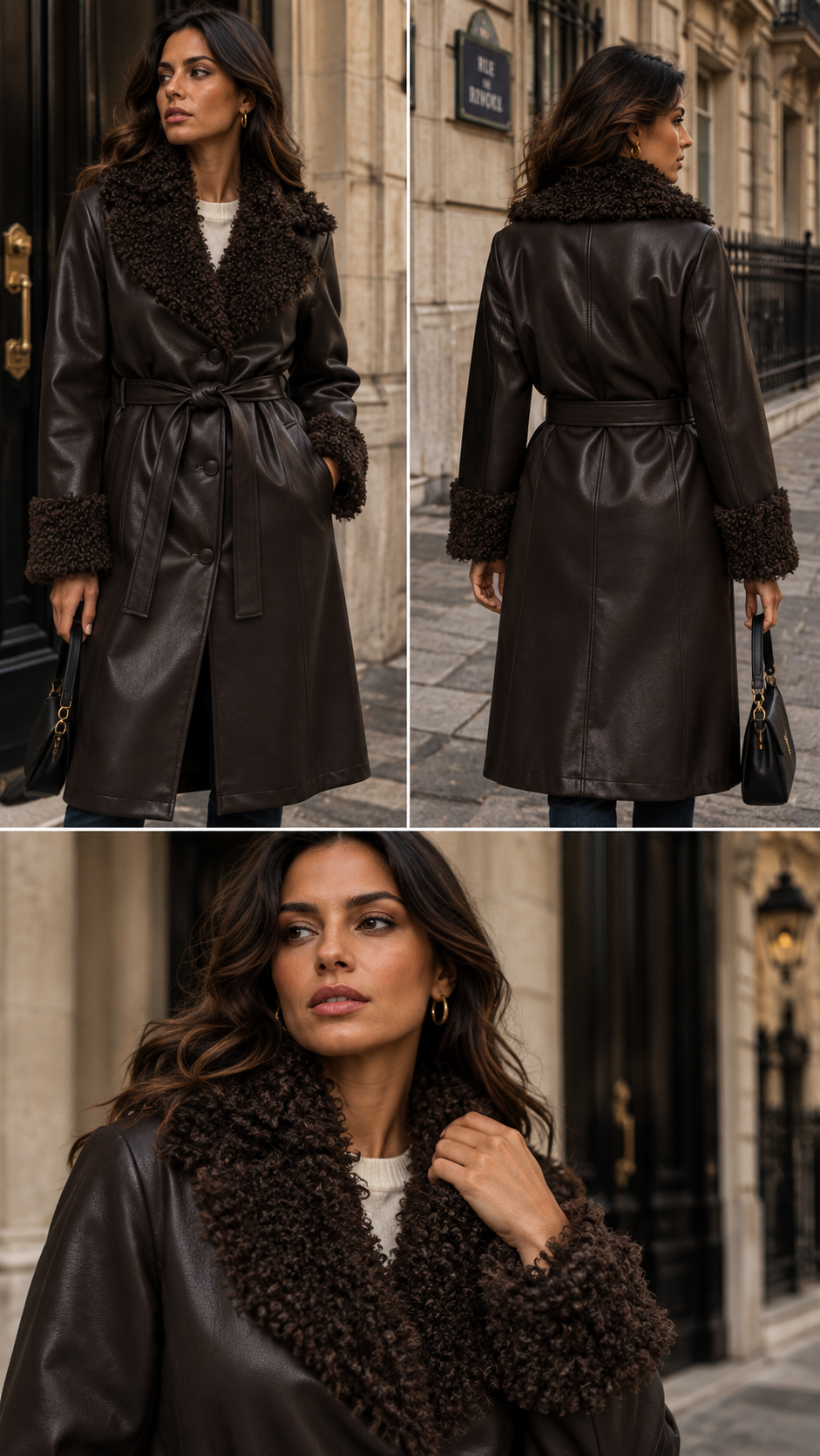 MARLEE FAUX LEATHER FUR JACKET OTW