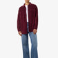 ALVA RIBBED SHACKET COAT (BURGUNDY) | ONLY