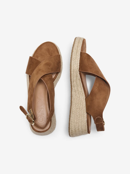 ONLMINERVA-2 MF CROSS STRAP WEDGE | ONLY