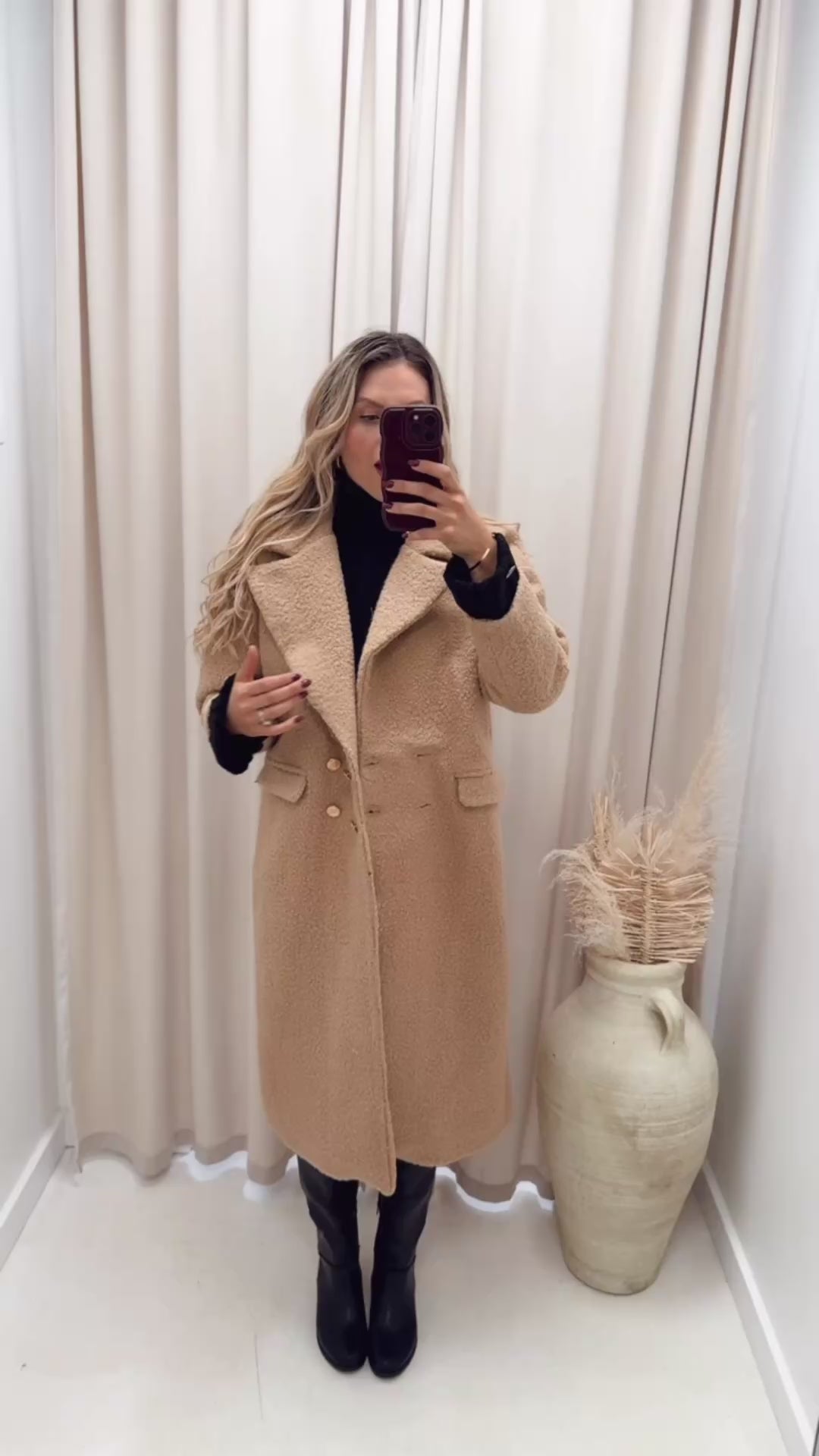 ANASTASIA TEDDY COAT (LATTE&