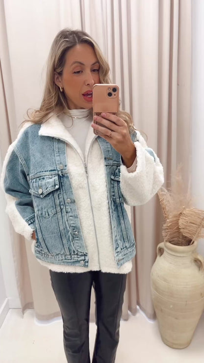 DORO MIXED SHERPA COAT