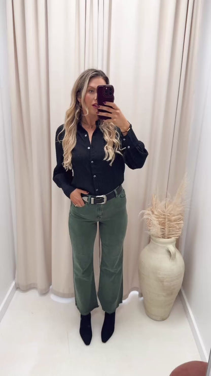 WILLOW DENIM BOOTCUT JEAN  (OLIVE)