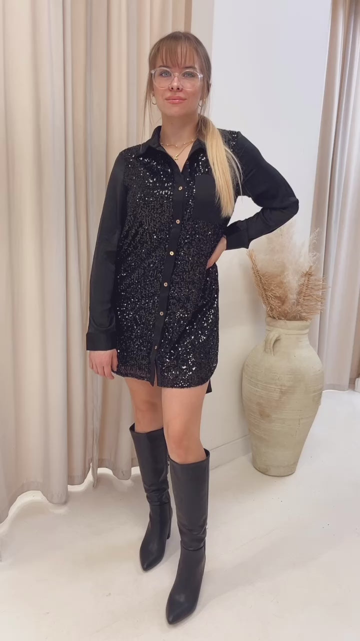 NEW CHANEL DRESS SHIRT MINI (BLACK)