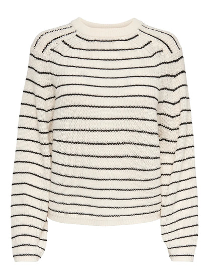 BASE STRIPE KNIT SWEATER | ONLY | XS