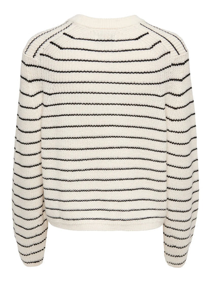 BASE STRIPE KNIT SWEATER | ONLY | XS