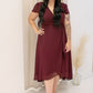 NEW MEGAN MIDI (BURGUNDY)
