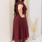 NEW MEGAN MIDI (BURGUNDY)