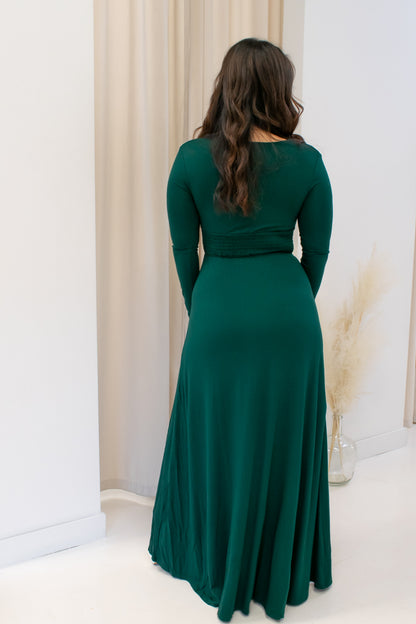 NEW ANGIE MAXI DRESS (HUNTER GREEN)